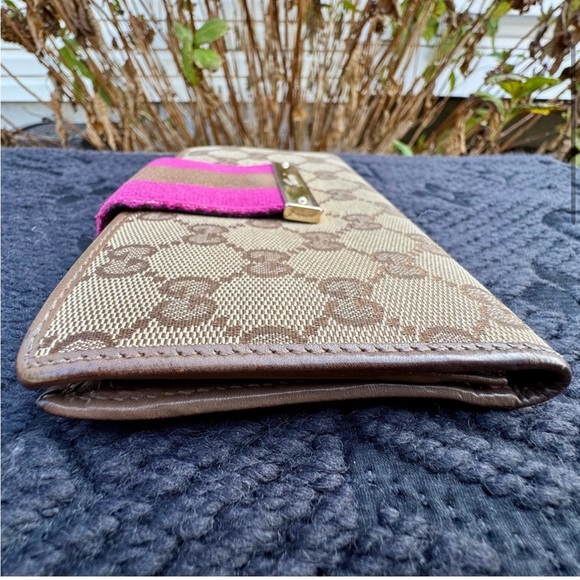 Authentic Gucci GG Monogram Continental Long Wallet - Picture 3 of 12